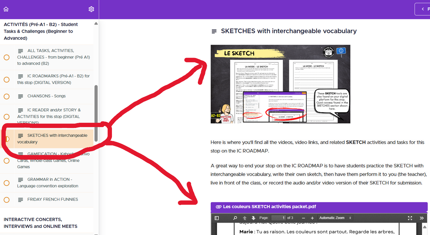 CHEZ MOI (Pré-A1 beginner to B2 advanced levels) FULL FOREVER RESOURCE PLATFORM ACCESS