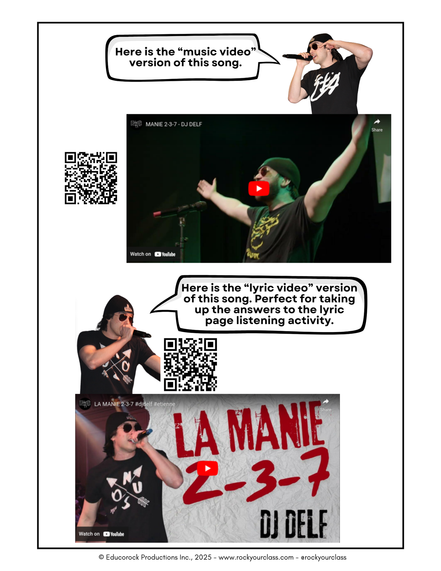 MANIE 2-3-7 (Making the most of MANIE MUSICALE songs) 52-Page prep package