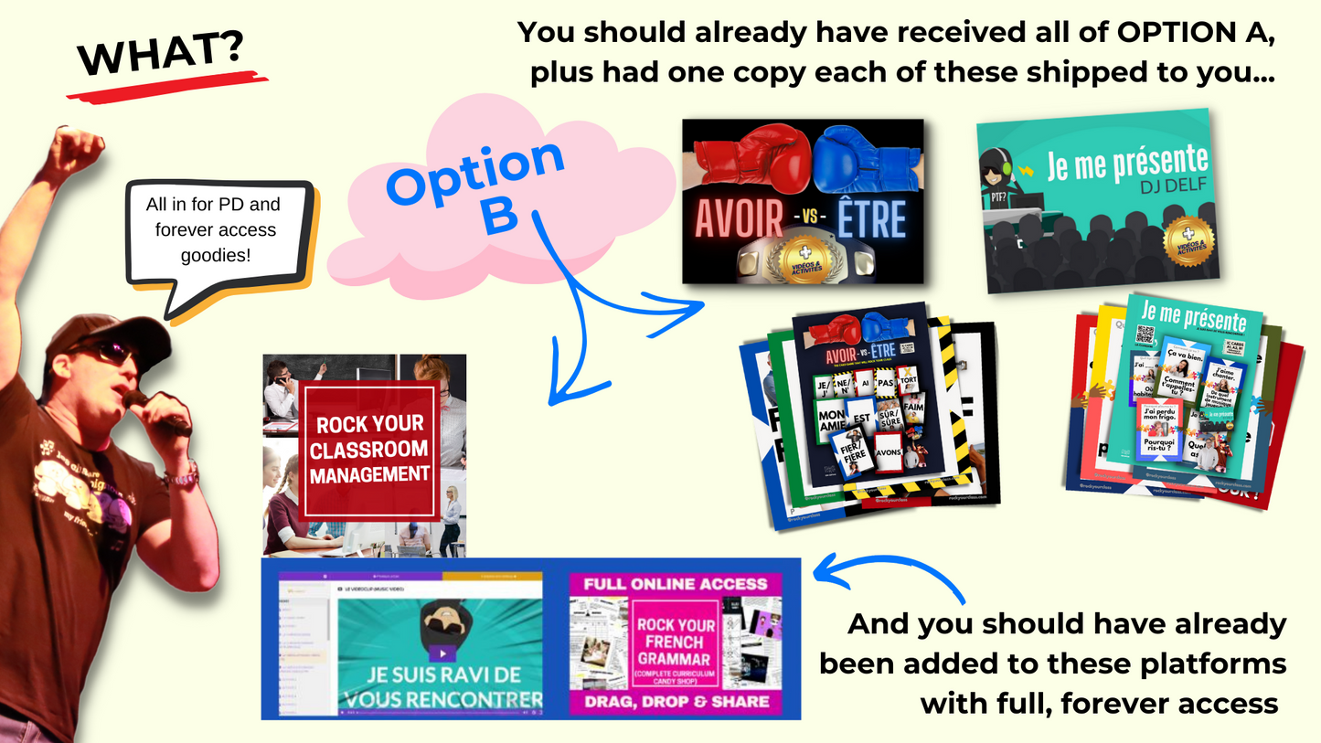 FOREVER FRENCH TEACHER PD PROGRAM Open Course/Conference) - OPTION B - Recommended Option