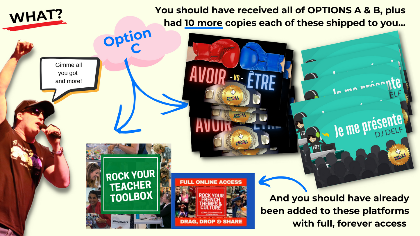 FOREVER FRENCH TEACHER PD PROGRAM Open Course/Conference) - OPTION B - Recommended Option