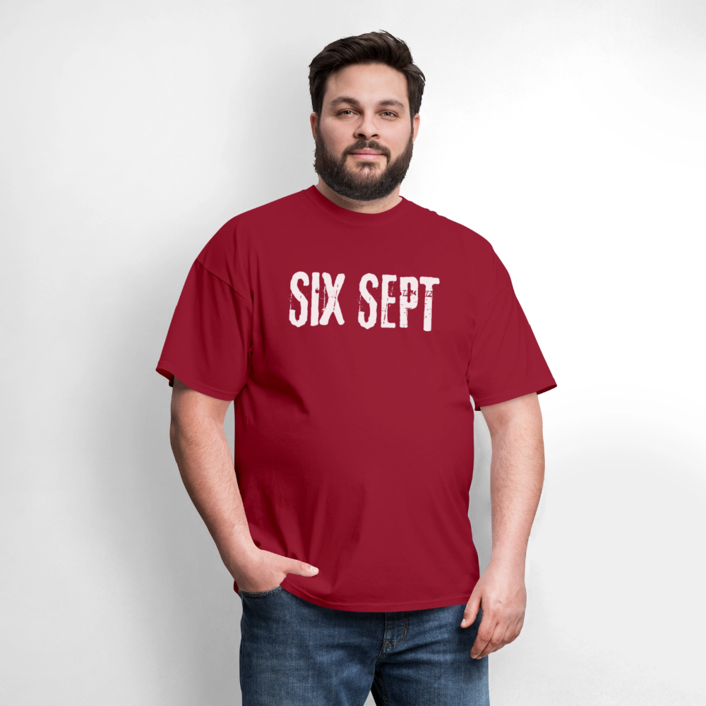 SIX SEPT Men's T-Shirt | GILDAN 5000 - dark red
