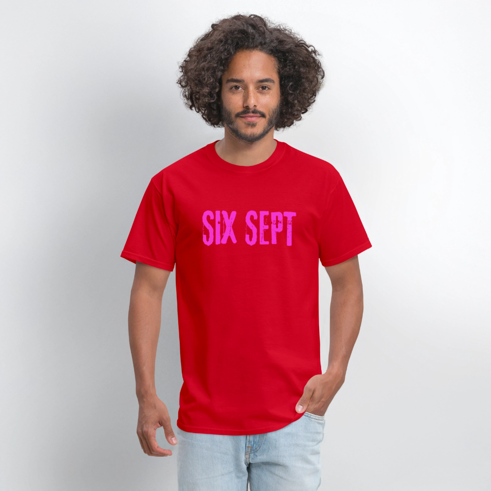 SIX SEPT Men's T-Shirt | GILDAN 5000 - red