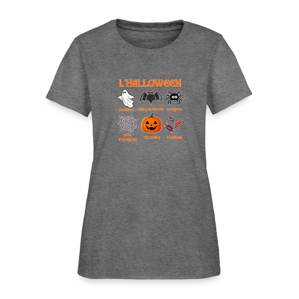 French HALLOWEEN Women's T-Shirt - graphite heather