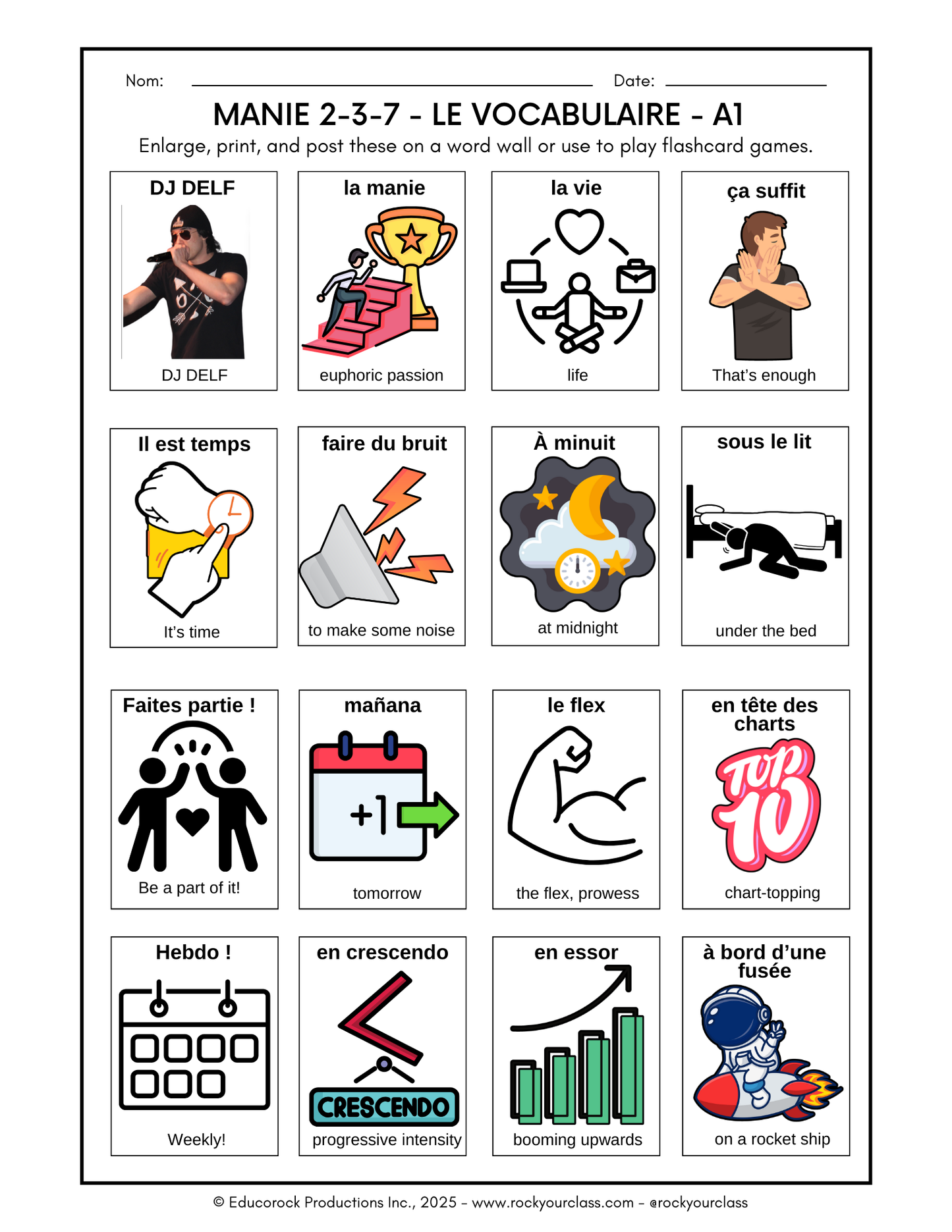 MANIE 2-3-7 (Making the most of MANIE MUSICALE songs) 52-Page prep package