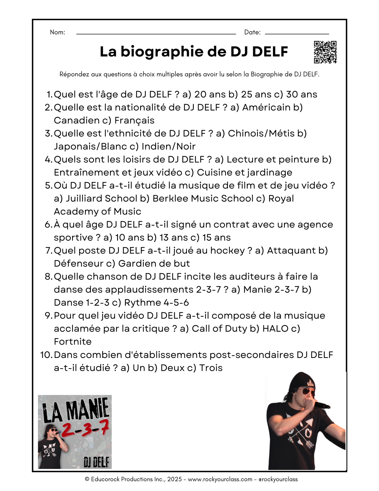 MANIE 2-3-7 (Making the most of MANIE MUSICALE songs) 52-Page prep package