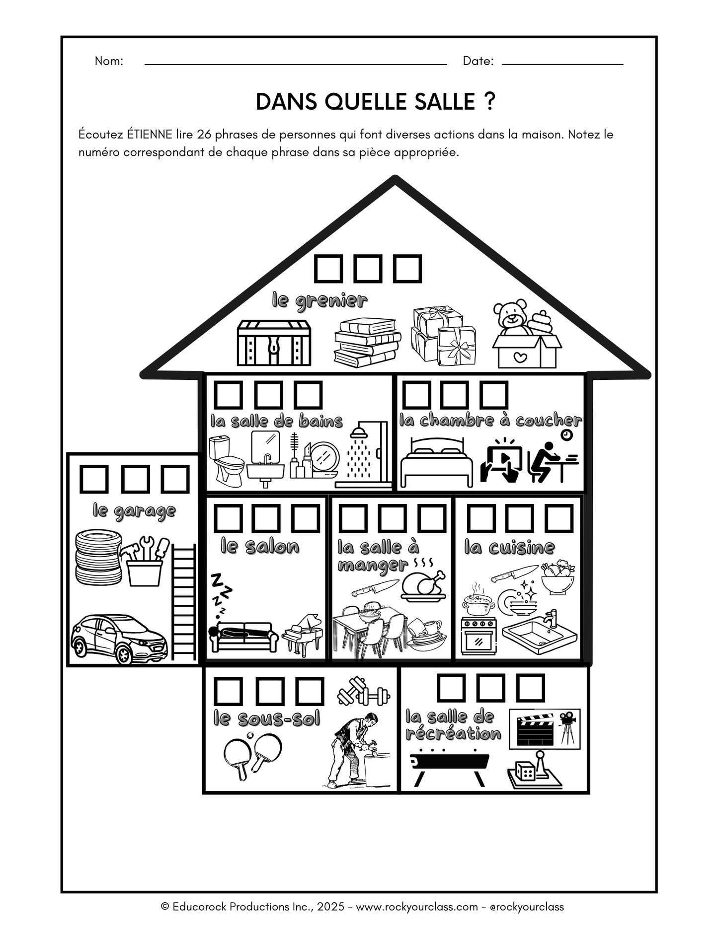 CHEZ MOI (Pré-A1 beginner to B2 advanced levels) FULL FOREVER RESOURCE PLATFORM ACCESS