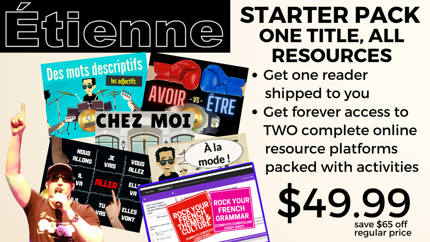 ÉTIENNE STARTER PACK - 1 READER and 2 ONLINE RESOURCE PLATFORMS