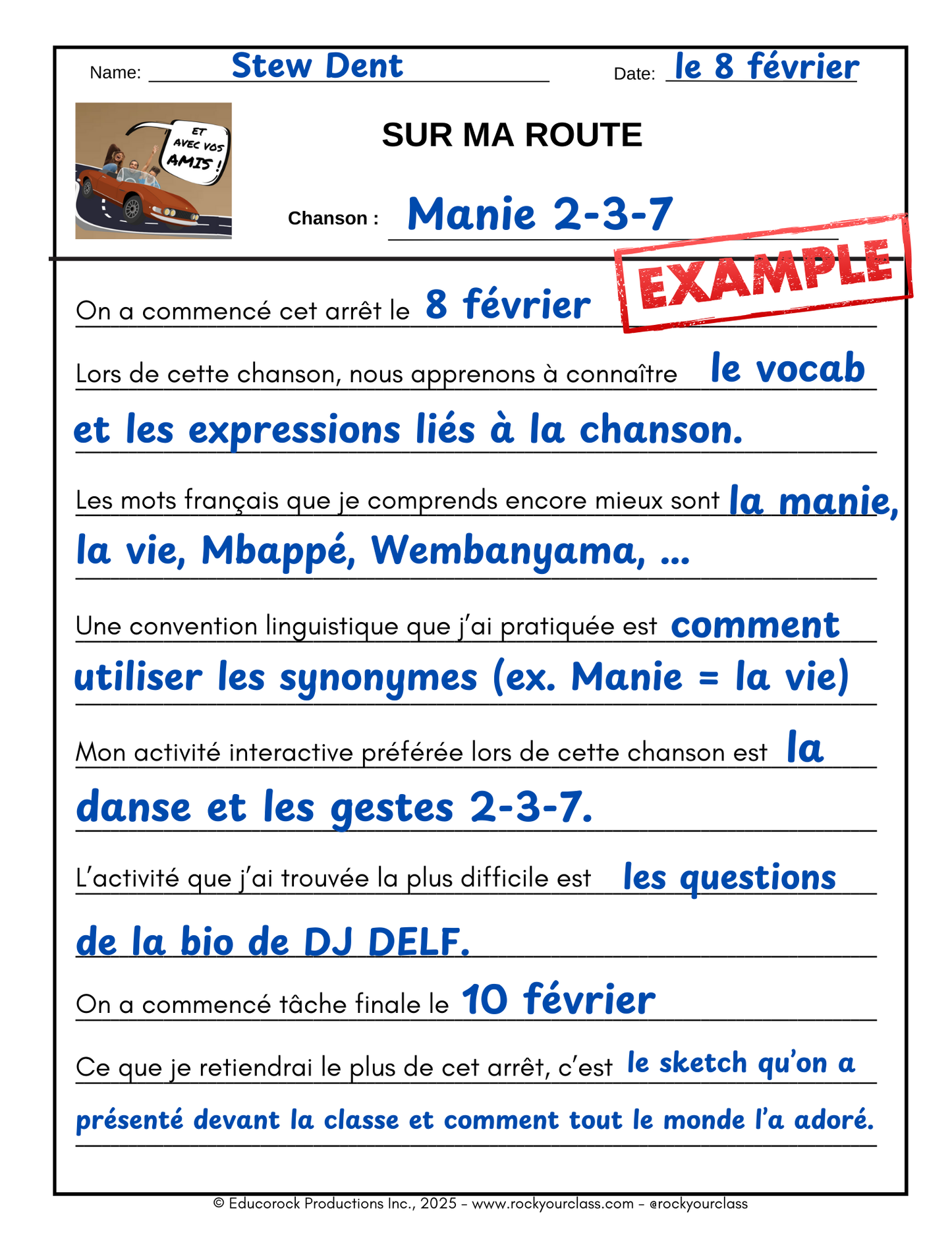 MANIE 2-3-7 (Making the most of MANIE MUSICALE songs) 52-Page prep package