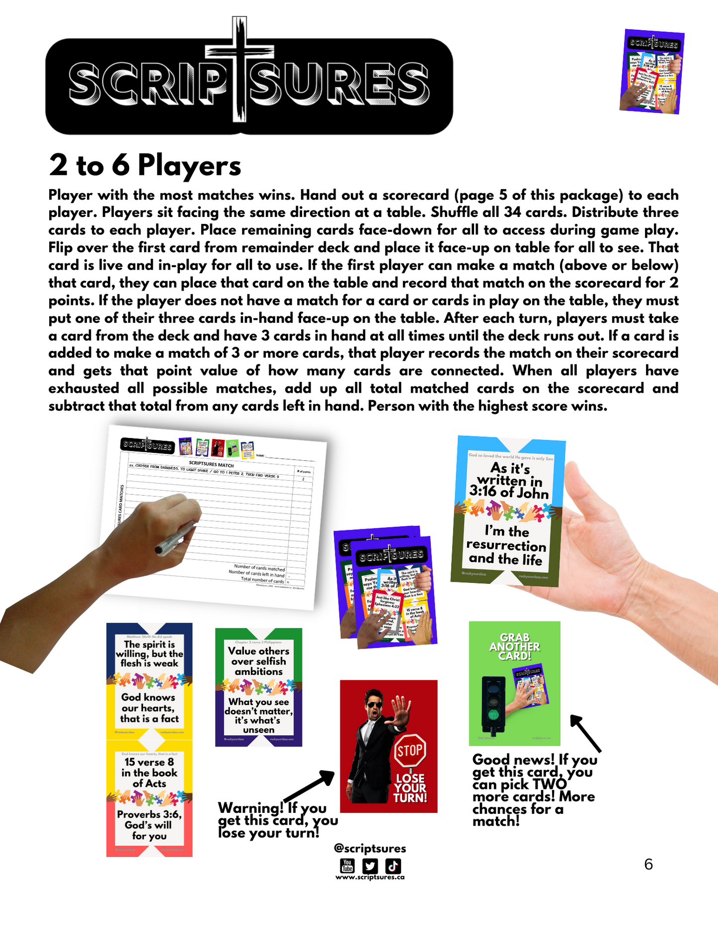 SCRIPTSURES - IC CARDS - Includes Resource Package - Single pack or Value Pack Set of 5