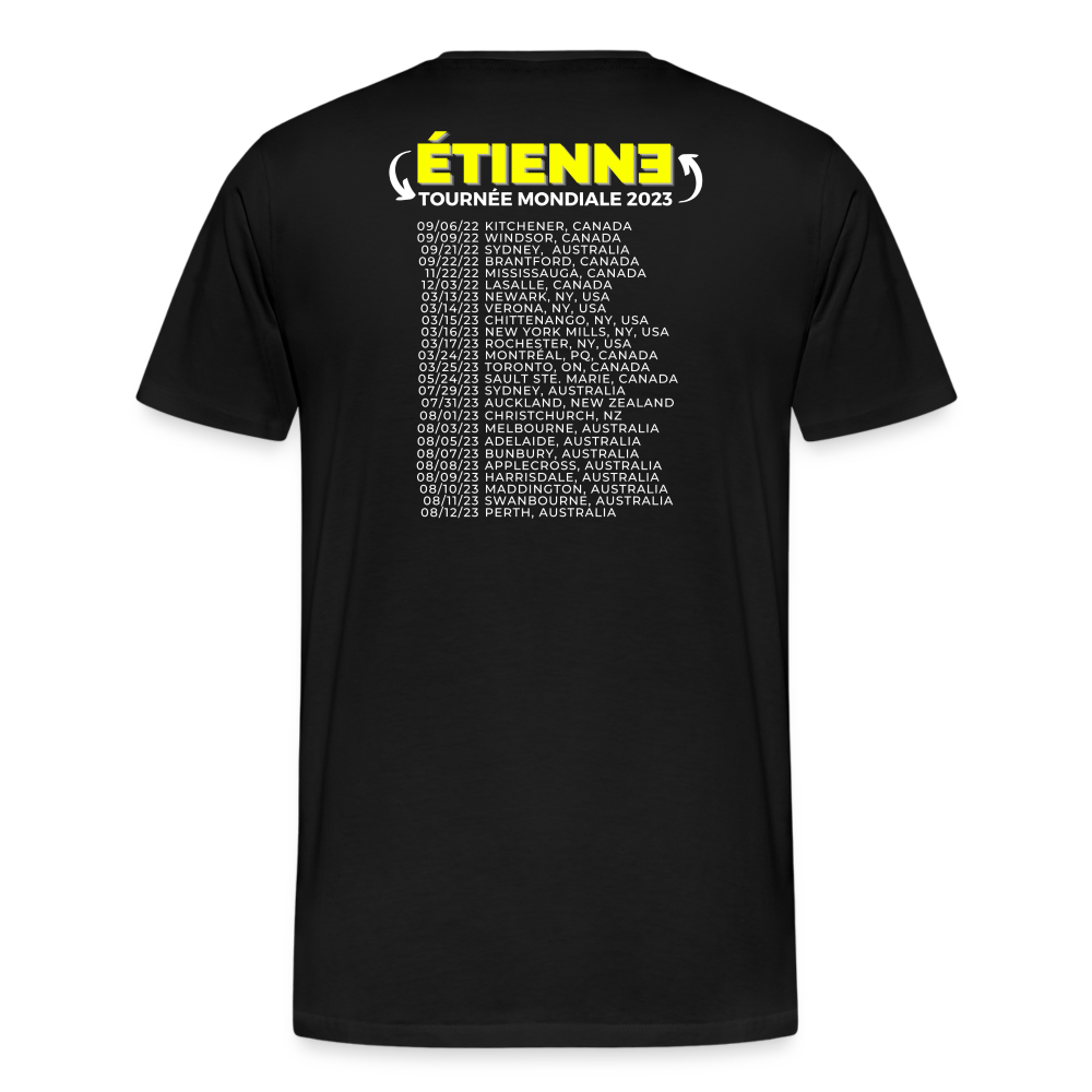 ETIENNE 2023 WORLD TOUR ROCK T-SHIRT - black