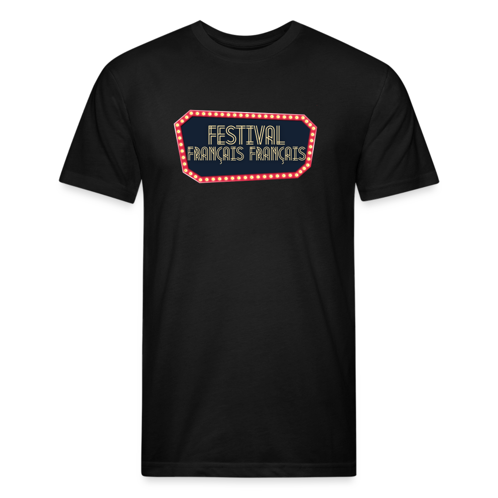 FESTIVAL FRANÇAIS FRANÇAIS official World Tour Fitted Cotton T-shirt - black