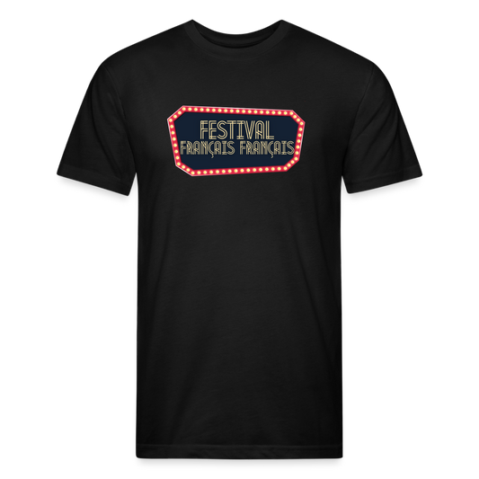 FESTIVAL FRANÇAIS FRANÇAIS official World Tour Fitted Cotton T-shirt - black