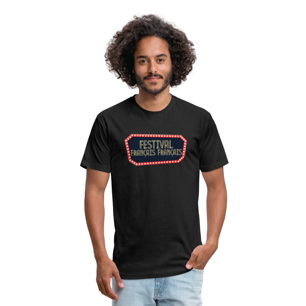FESTIVAL FRANÇAIS FRANÇAIS official World Tour Fitted Cotton T-shirt - black