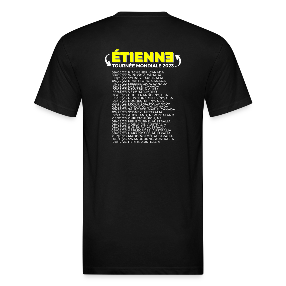 FESTIVAL FRANÇAIS FRANÇAIS official World Tour Fitted Cotton T-shirt - black