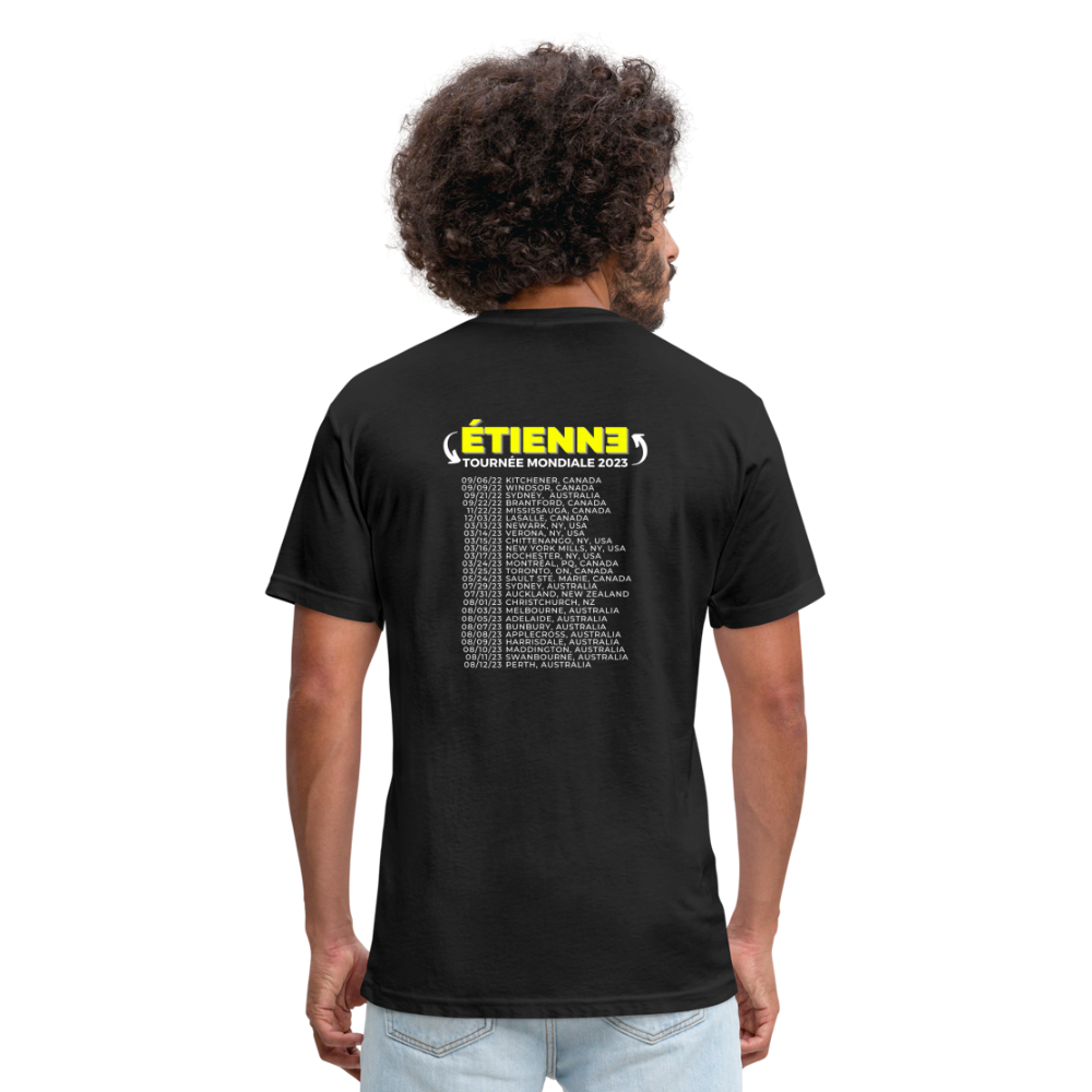 FESTIVAL FRANÇAIS FRANÇAIS official World Tour Fitted Cotton T-shirt - black