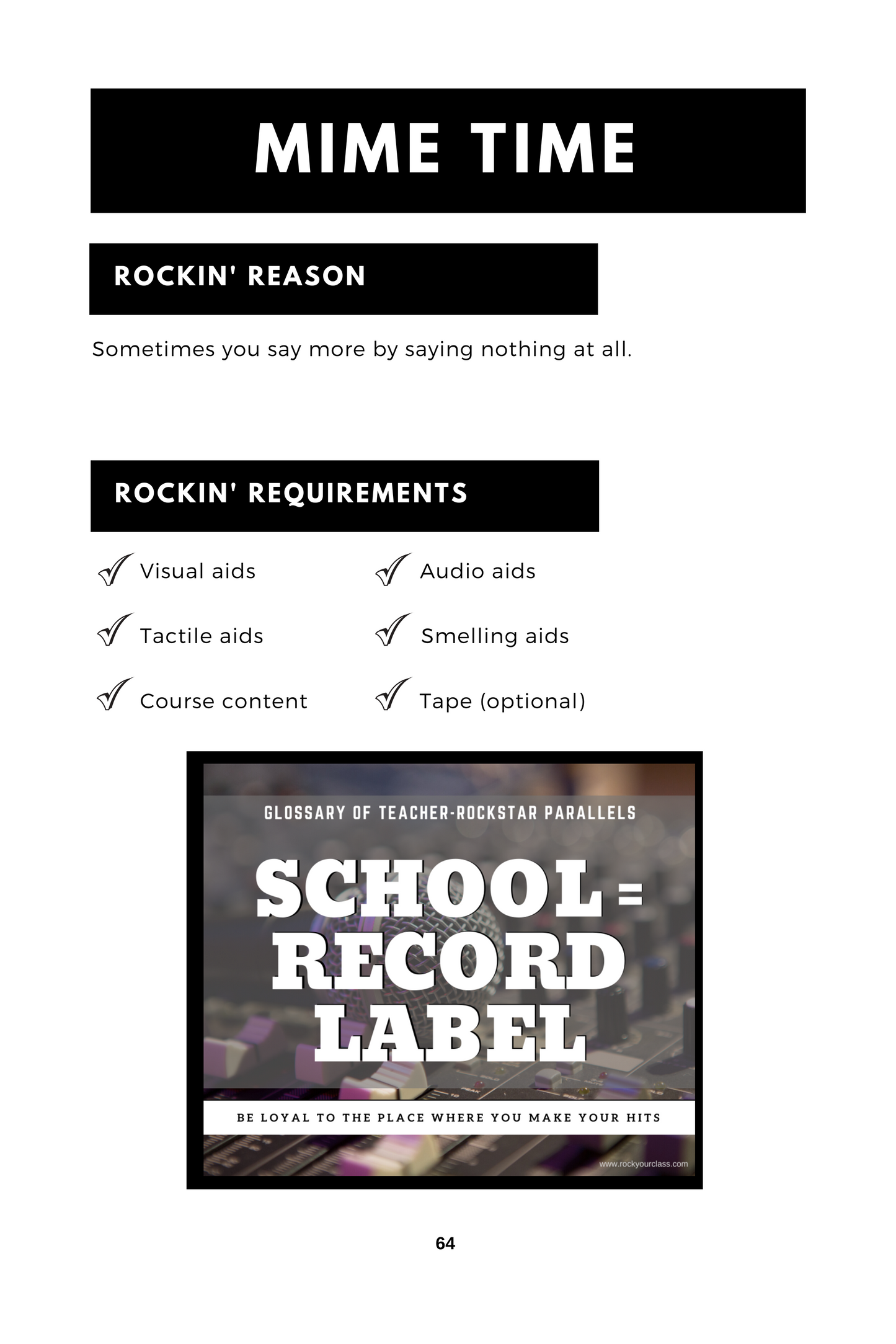 ROCK YOUR CLASS - AUTOGRAPH and PERSONALIZED MESSAGE