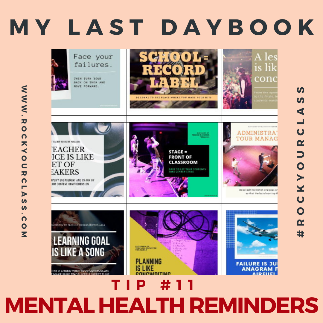 MY LAST DAYBOOK Rock Your Class #rockyourclass
