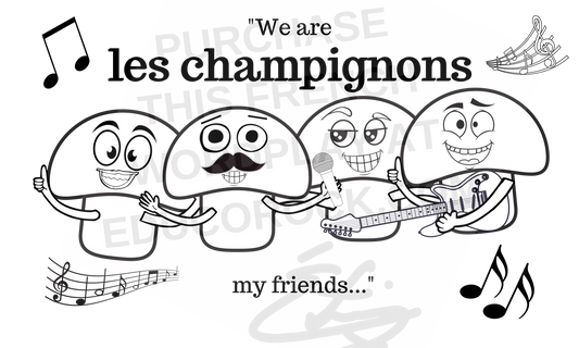 We are les champignons  - High quality downloadable image