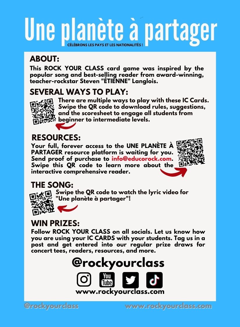 UNE PLANÈTE À PARTAGER - CONVO CARDS