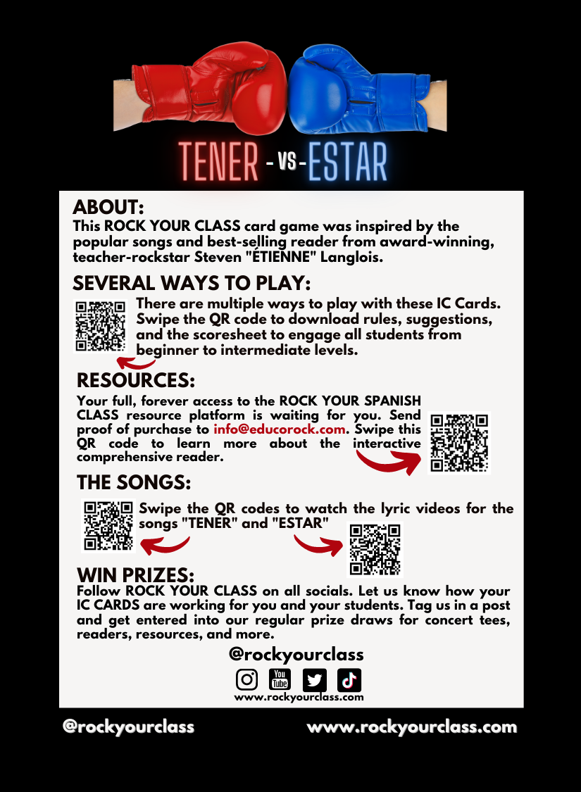 TENER vs ESTAR - CONVO CARDS