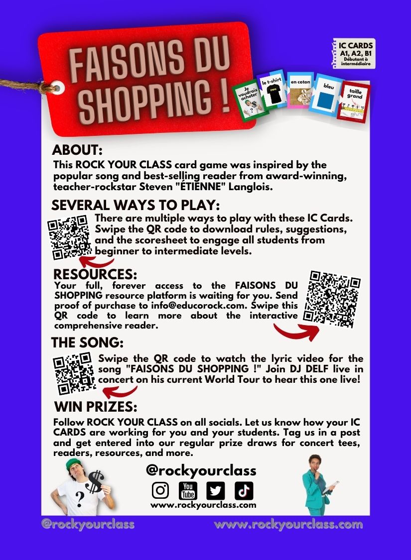 FAISONS DU SHOPPING ! - CONVO CARDS