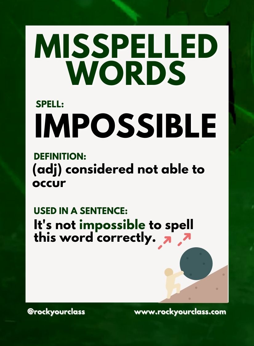 MISSPELLED WORDS - CONVO CARDS