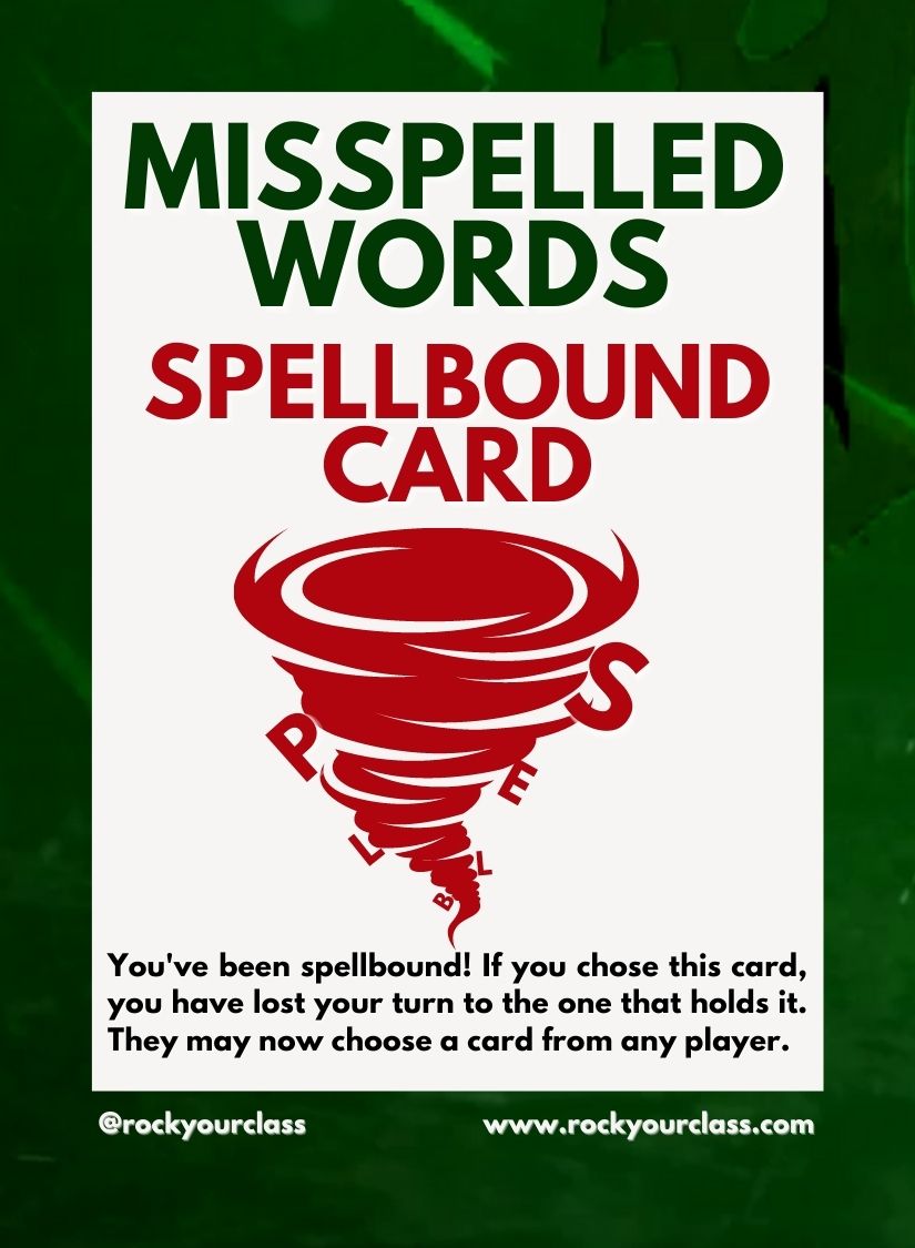 MISSPELLED WORDS - CONVO CARDS