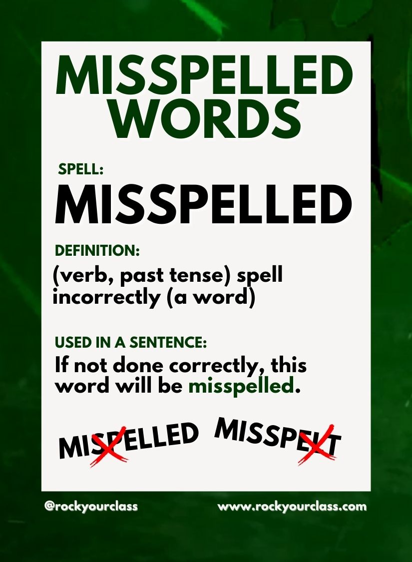 MISSPELLED WORDS - CONVO CARDS