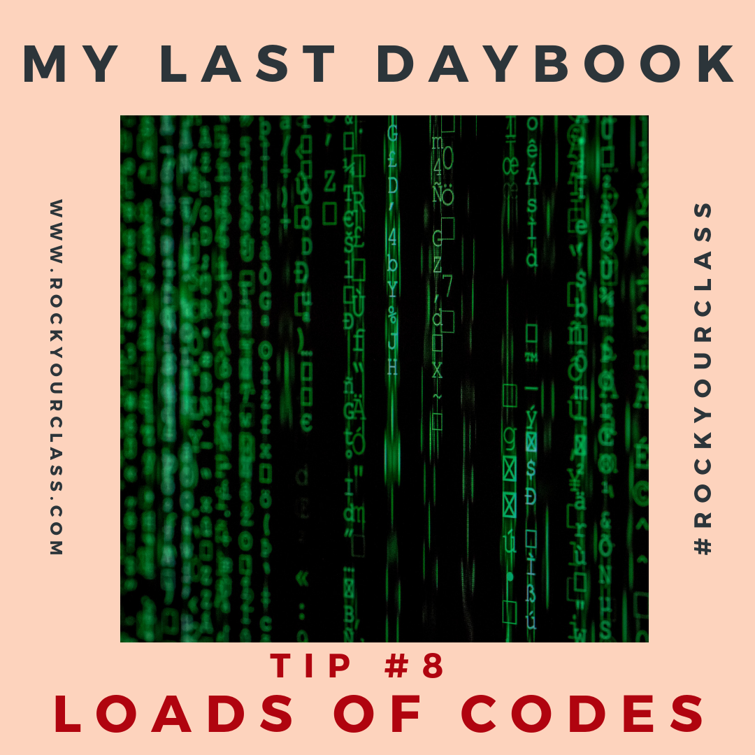 MY LAST DAYBOOK Rock Your Class #rockyourclass