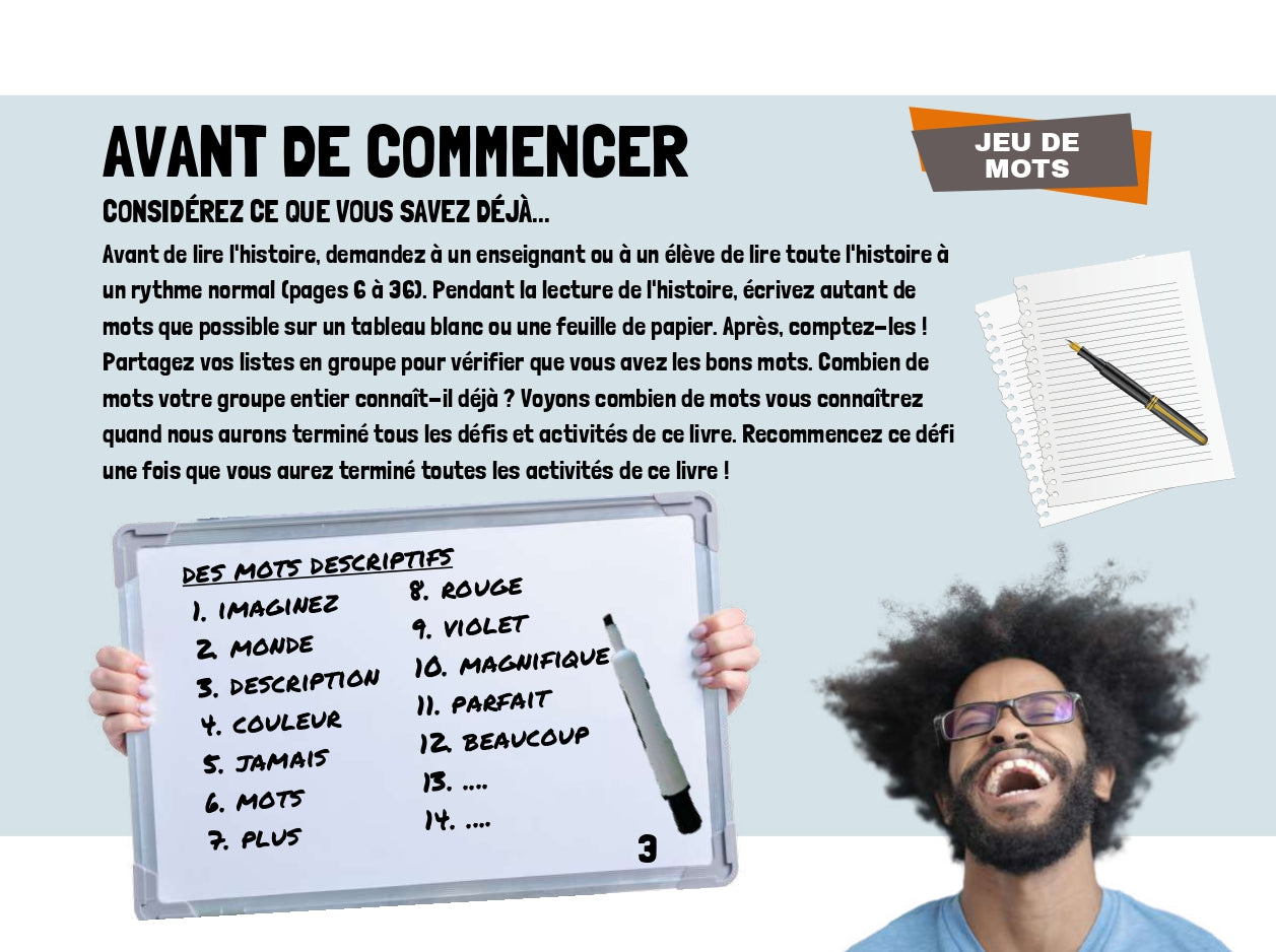 DES MOTS DESCRIPTIFS - ÉTIENNE Series- IC Reader - Single copy or Class sets of 20 or 30 with FULL FOREVER PLATFORM ACCESS INCLUDED ($135 value)