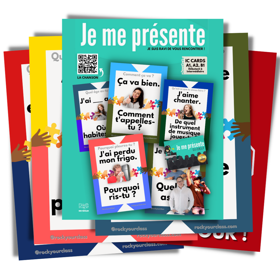 JE ME PRÉSENTE - IC CARDS - PLUS bonus $100 in resources - Single pack or Value Class Set of 5