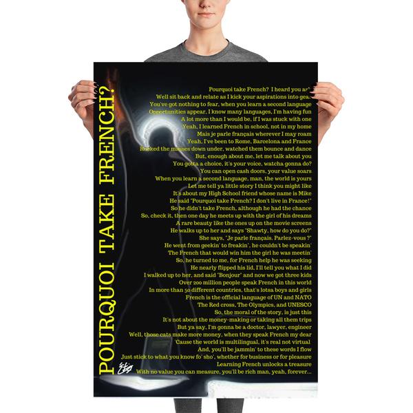 Pourquoi Take French? Lyrics  - High quality downloadable image