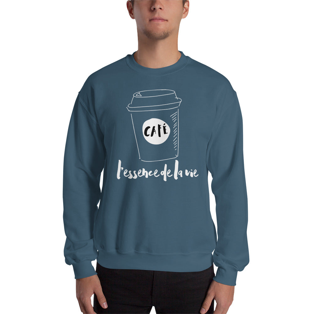 Cafe/Coffee - Essence de la vie Sweatshirt - UNISEX