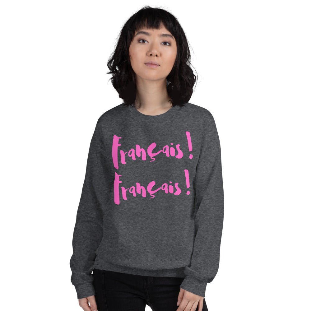 Francais Francais ETIENNE - Sweatshirt UNISEX - PINK LINE