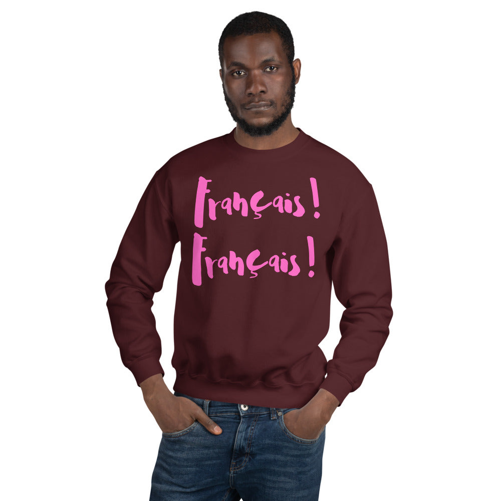 Francais Francais ETIENNE - Sweatshirt UNISEX - PINK LINE
