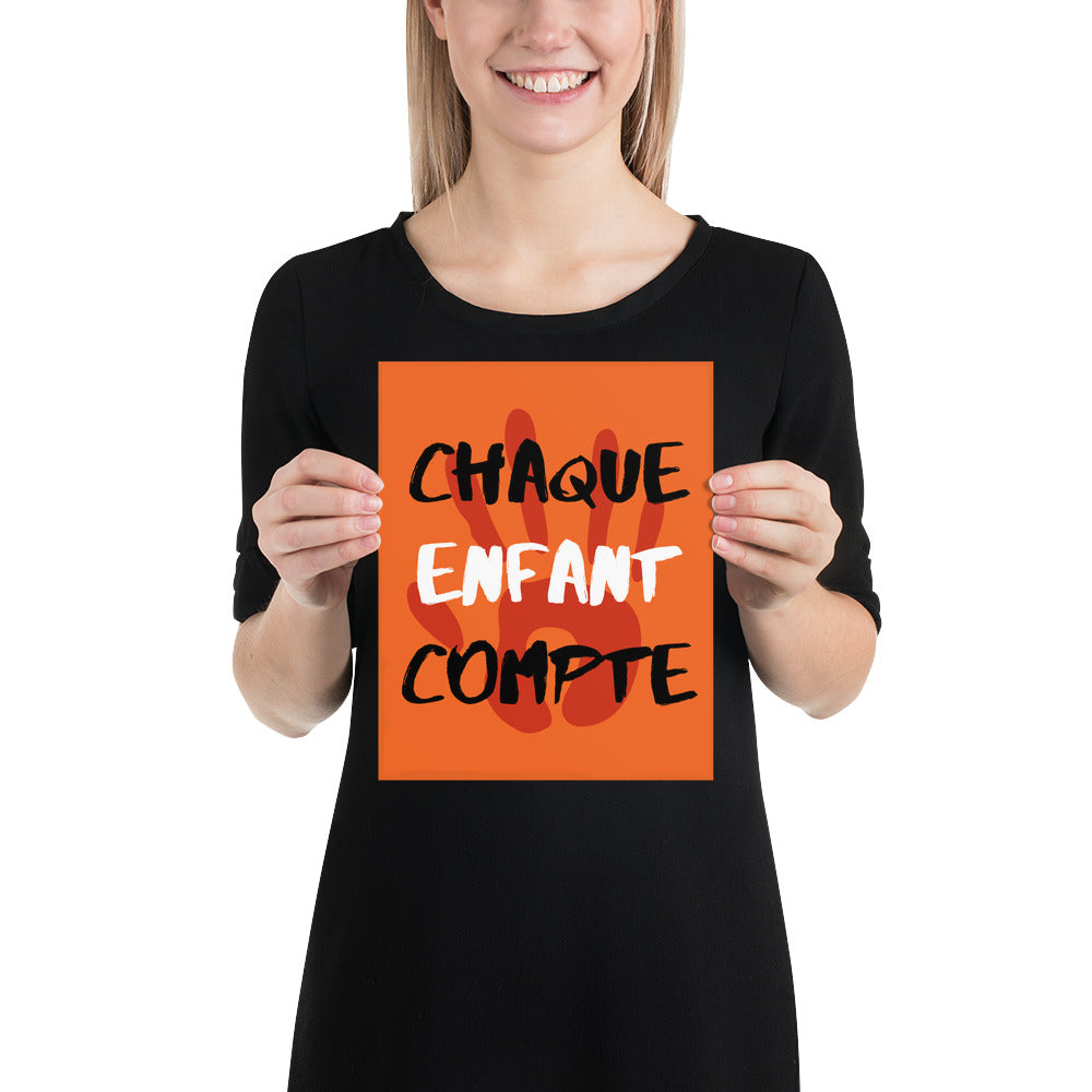 Chaque enfant compte #4 - Orange Shirt Day / La journée du chandail orange - Poster