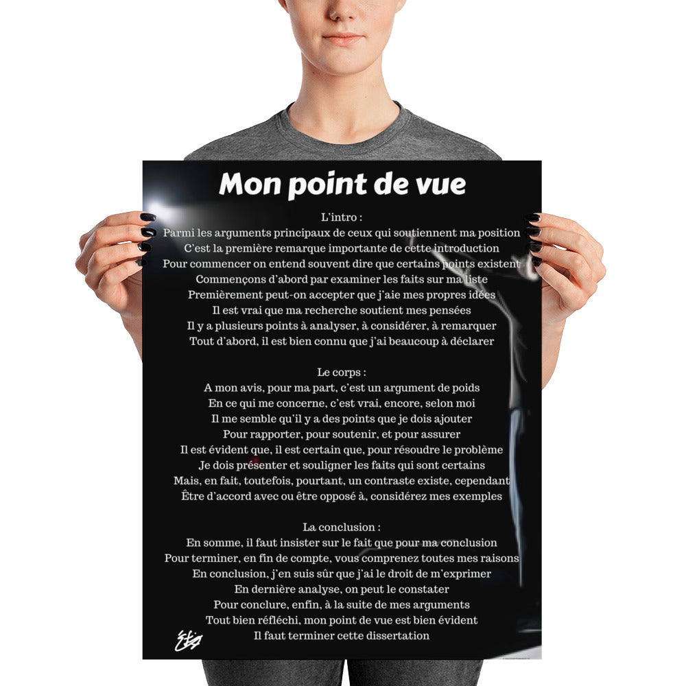 Mon point de vue Signature Series Poster