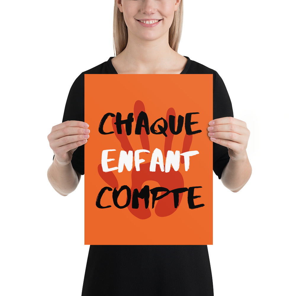 Chaque enfant compte #4 - Orange Shirt Day / La journée du chandail orange - Poster
