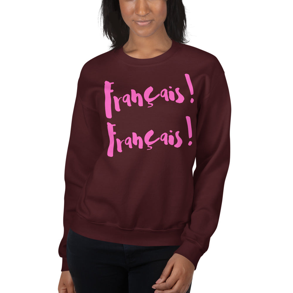 Francais Francais ETIENNE - Sweatshirt UNISEX - PINK LINE