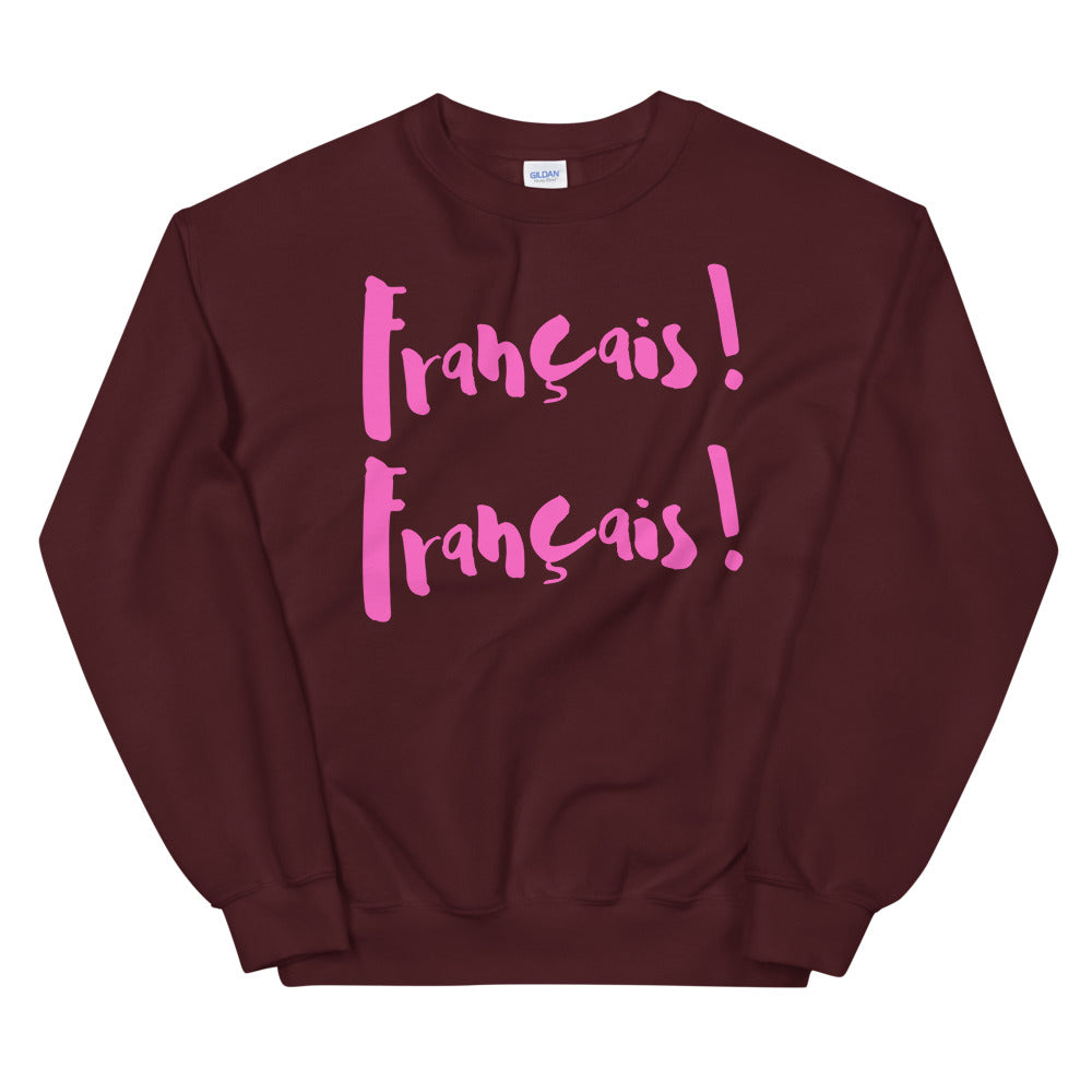 Francais Francais ETIENNE - Sweatshirt UNISEX - PINK LINE