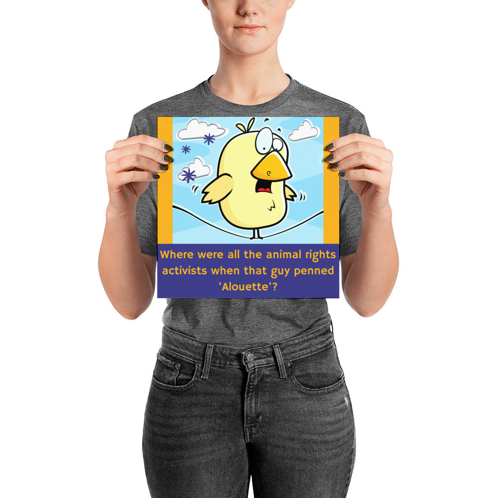 Alouette Poor Birdy - Poster