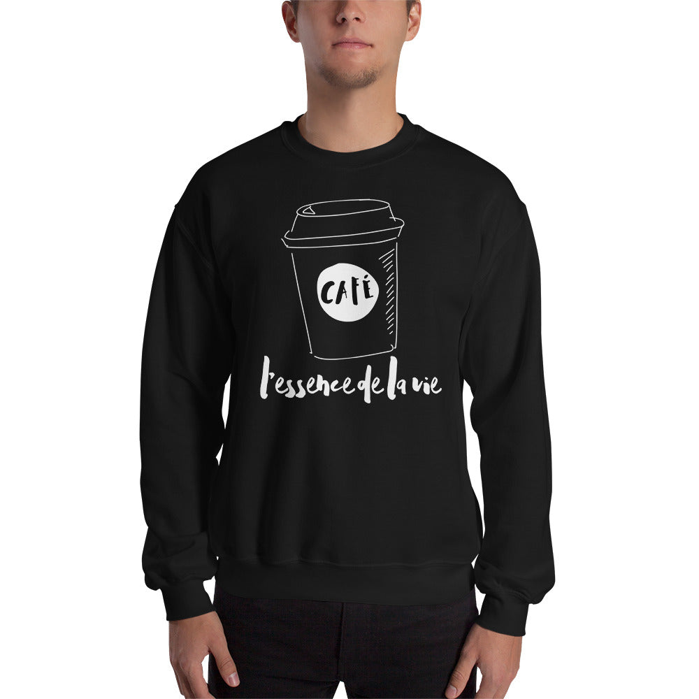 Cafe/Coffee - Essence de la vie Sweatshirt - UNISEX
