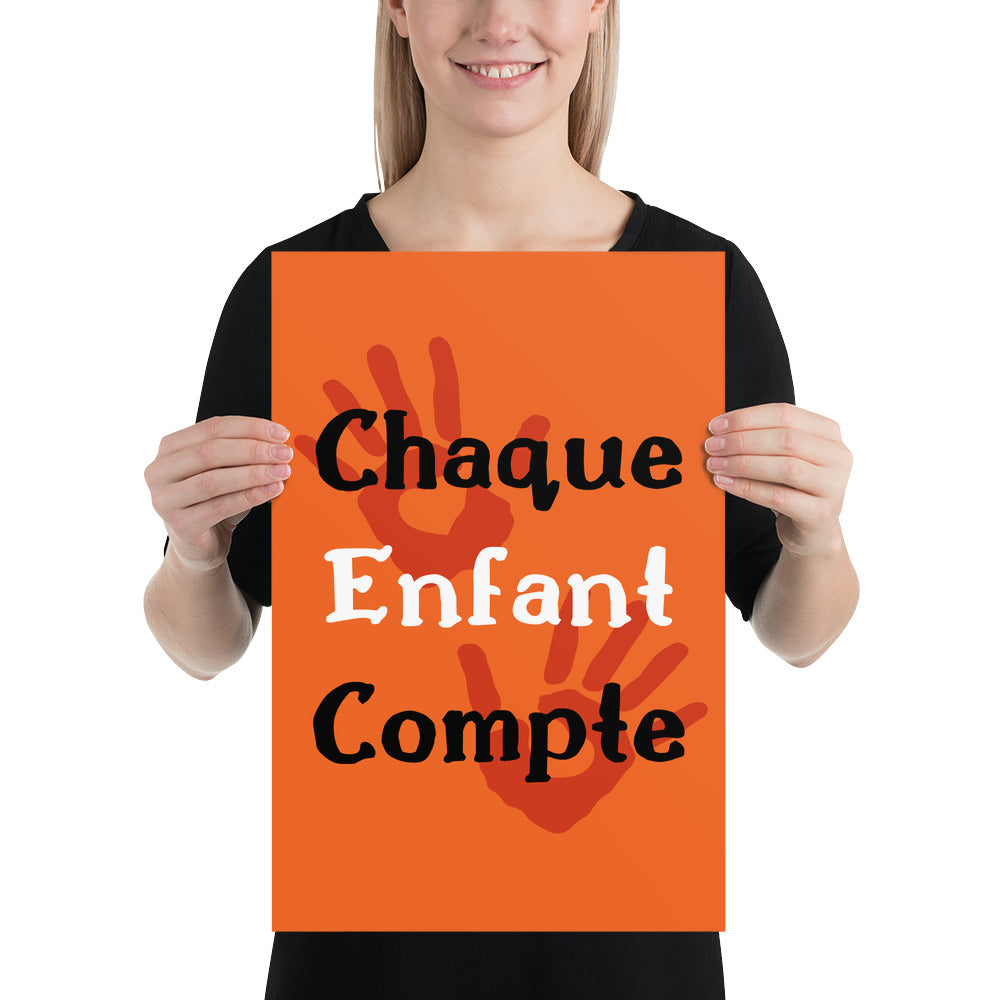 Chaque enfant compte #2 - Orange Shirt Day / La journée du chandail orange - Poster