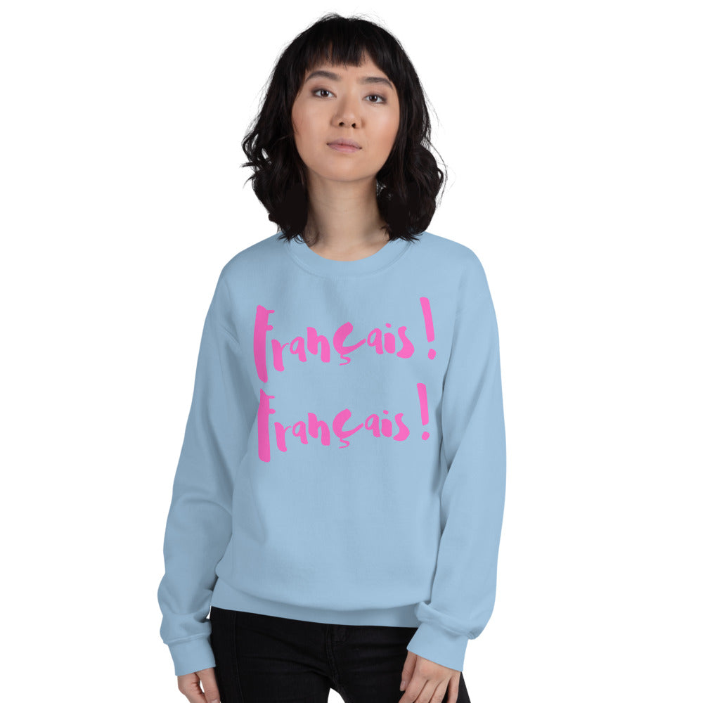 Francais Francais ETIENNE - Sweatshirt UNISEX - PINK LINE