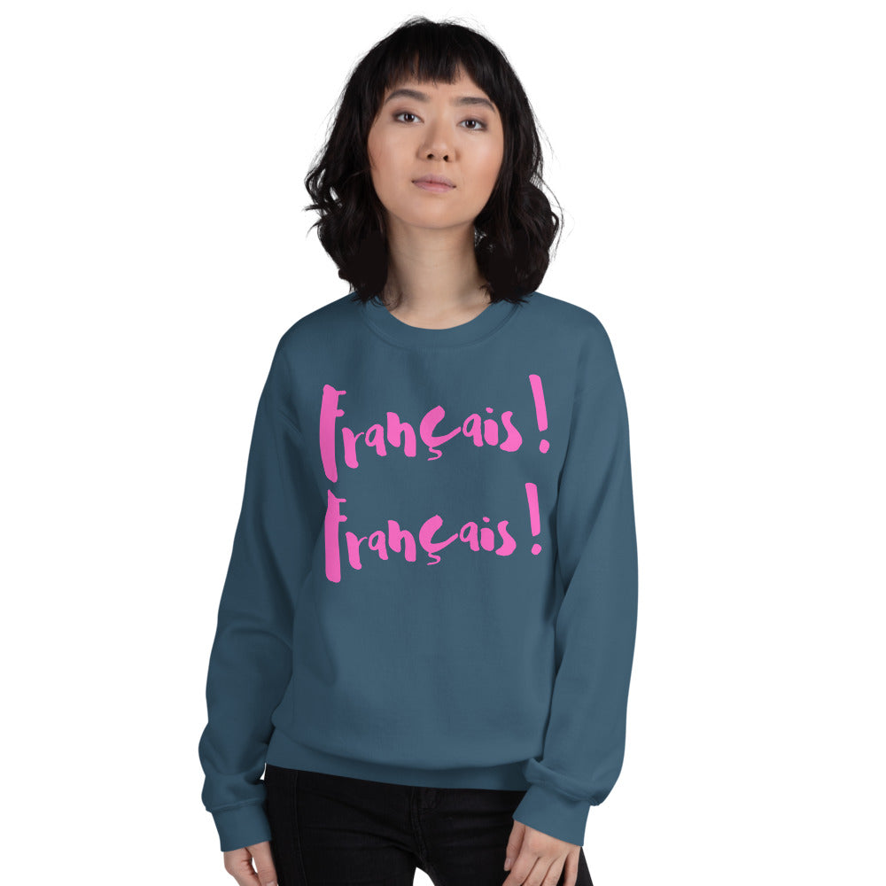 Francais Francais ETIENNE - Sweatshirt UNISEX - PINK LINE