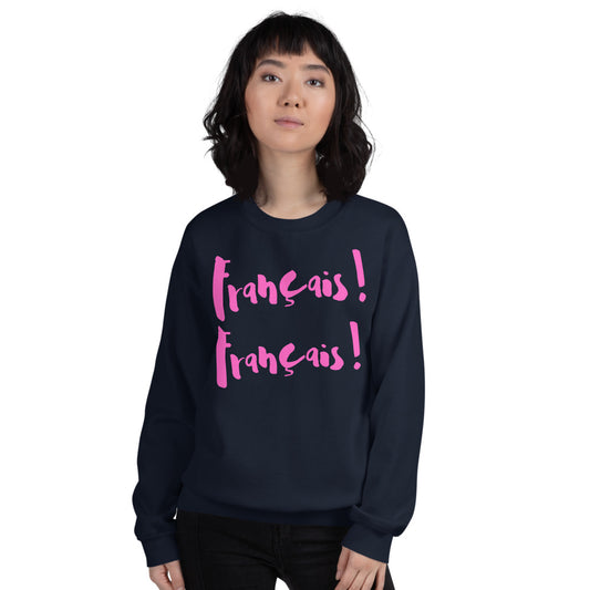 Francais Francais ETIENNE - Sweatshirt UNISEX - PINK LINE