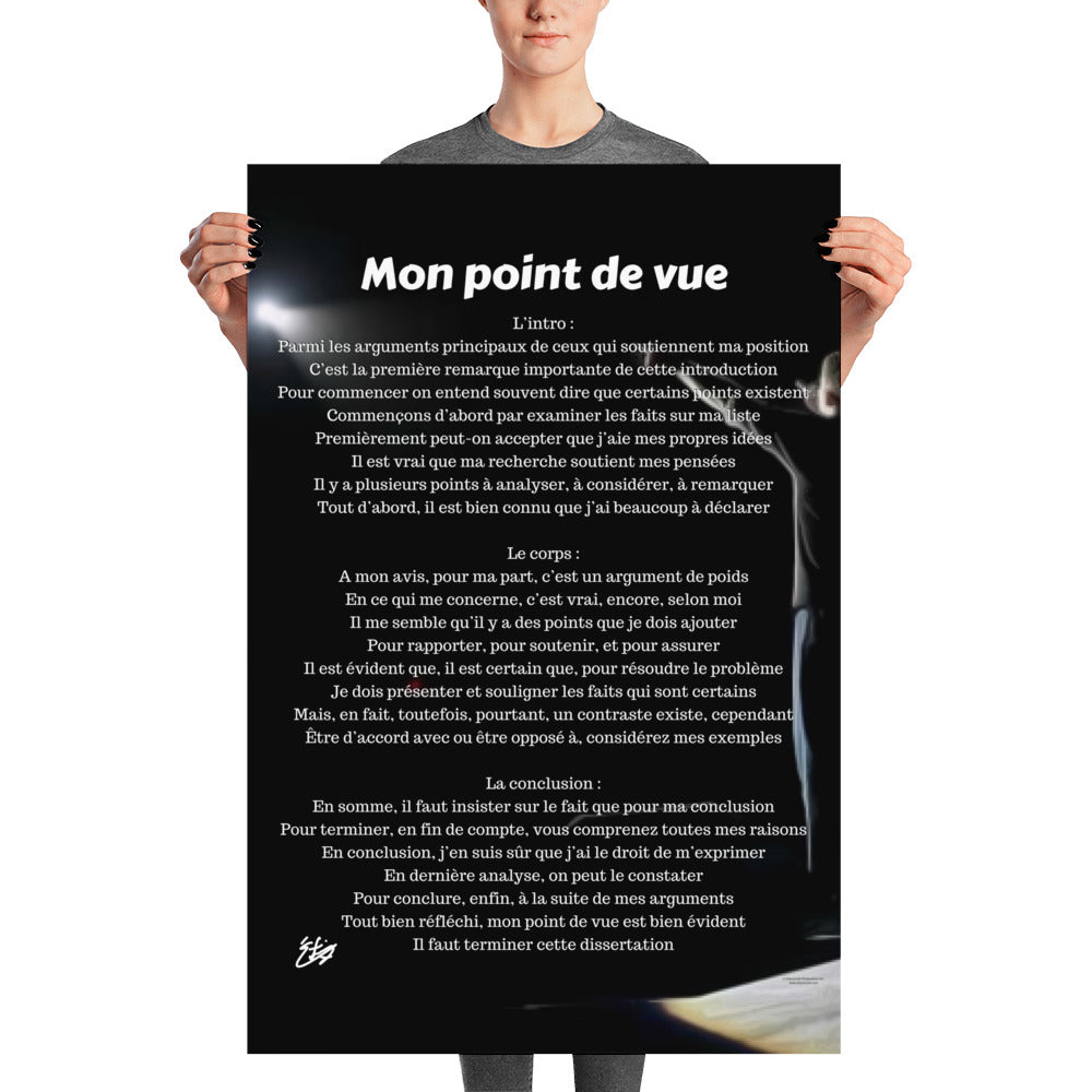 Mon point de vue Signature Series Poster