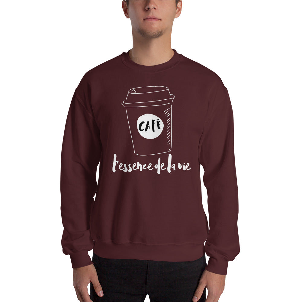 Cafe/Coffee - Essence de la vie Sweatshirt - UNISEX