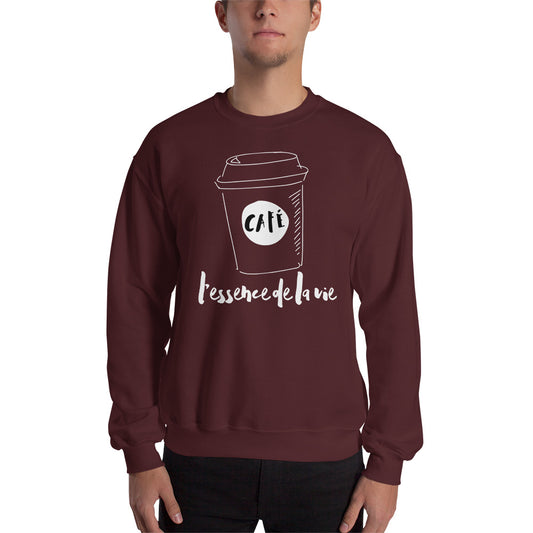 Cafe/Coffee - Essence de la vie Sweatshirt - UNISEX