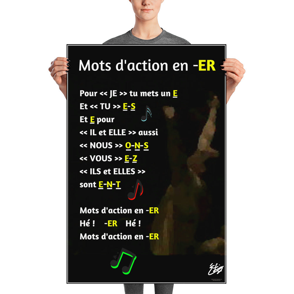 Mots d'action en -ER   Poster